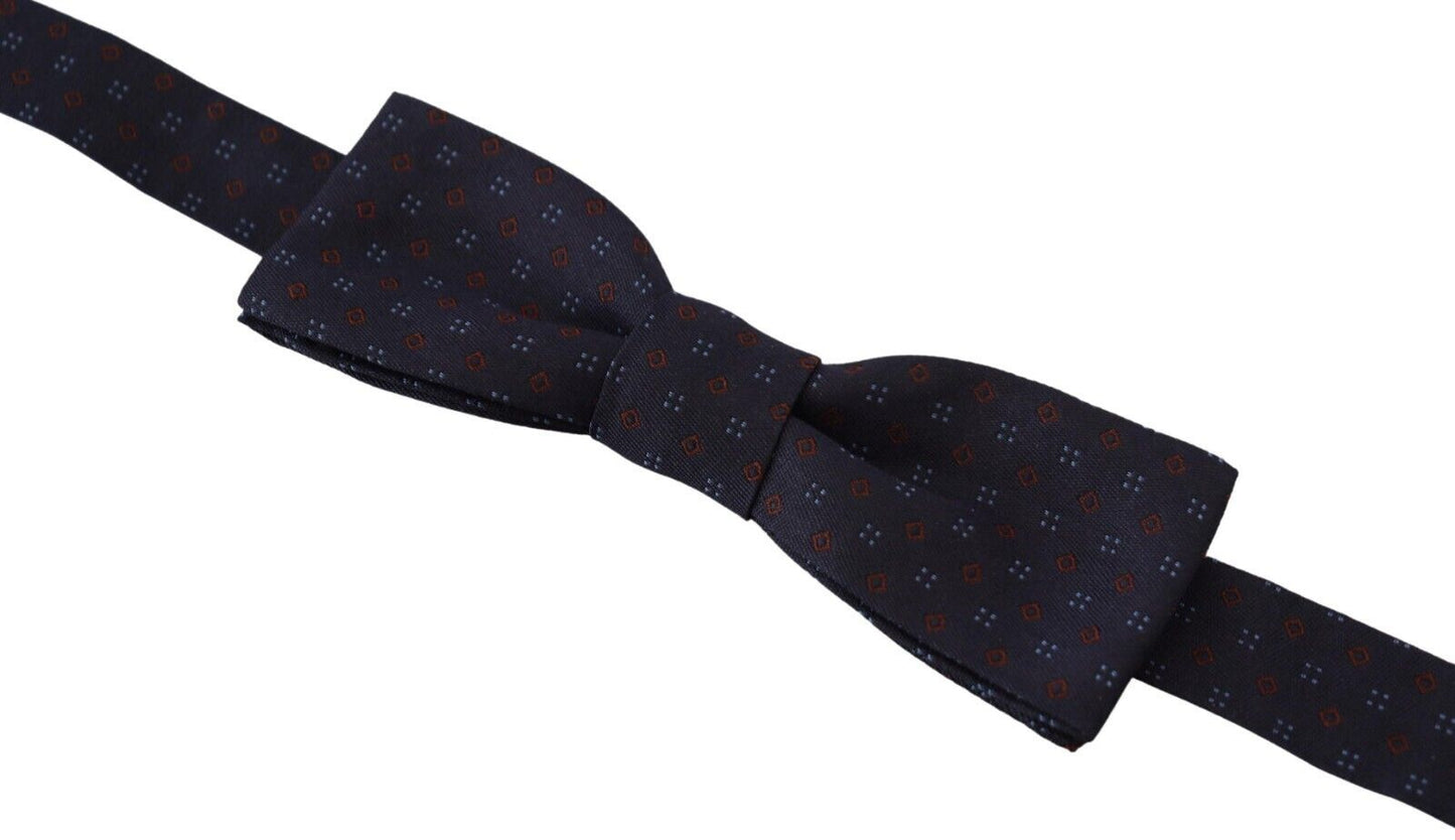 Dolce & Gabbana Elegant Silk Blue Bow Tie