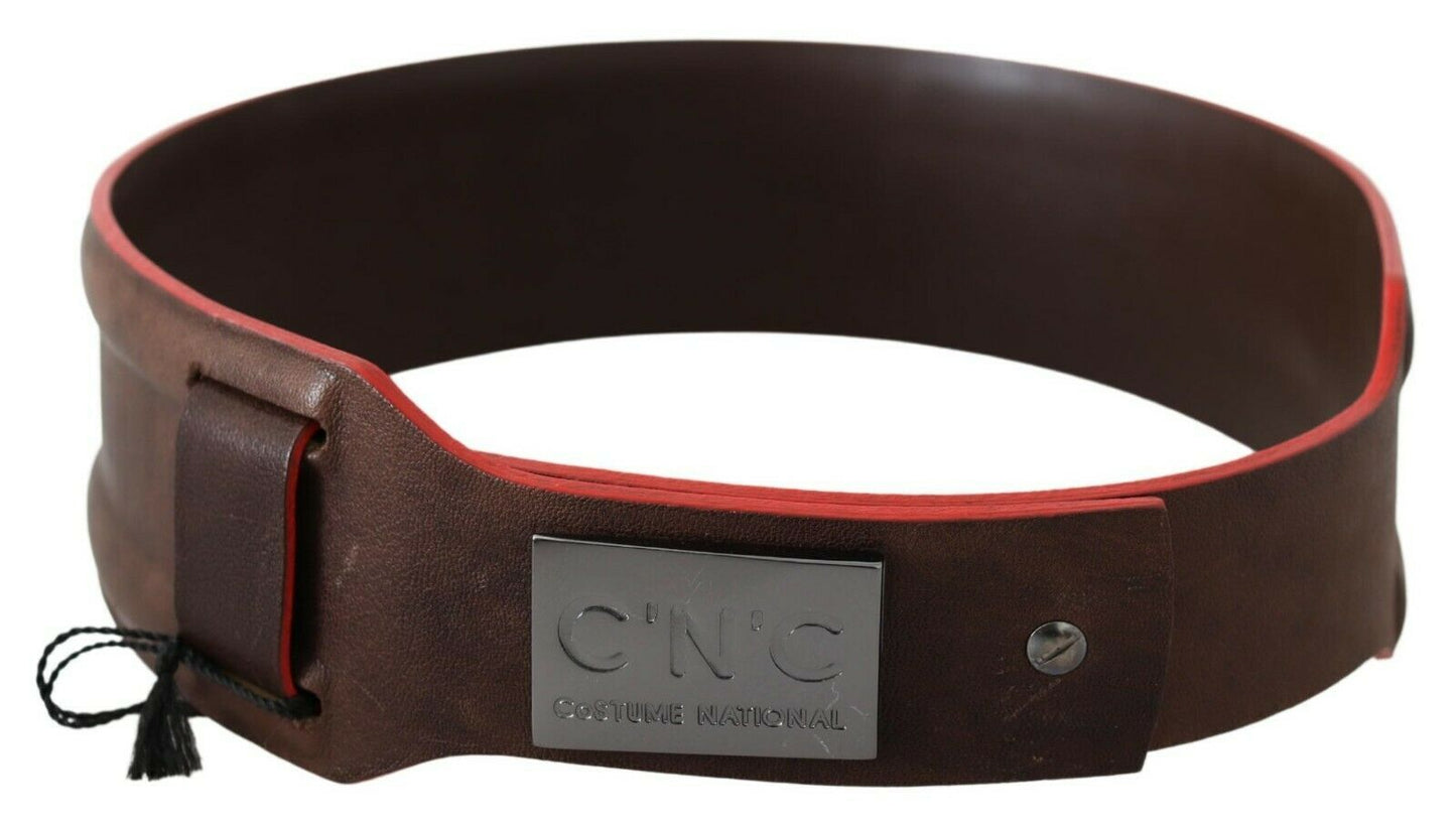 Costume National Dark Brown Genuine Leather Belt