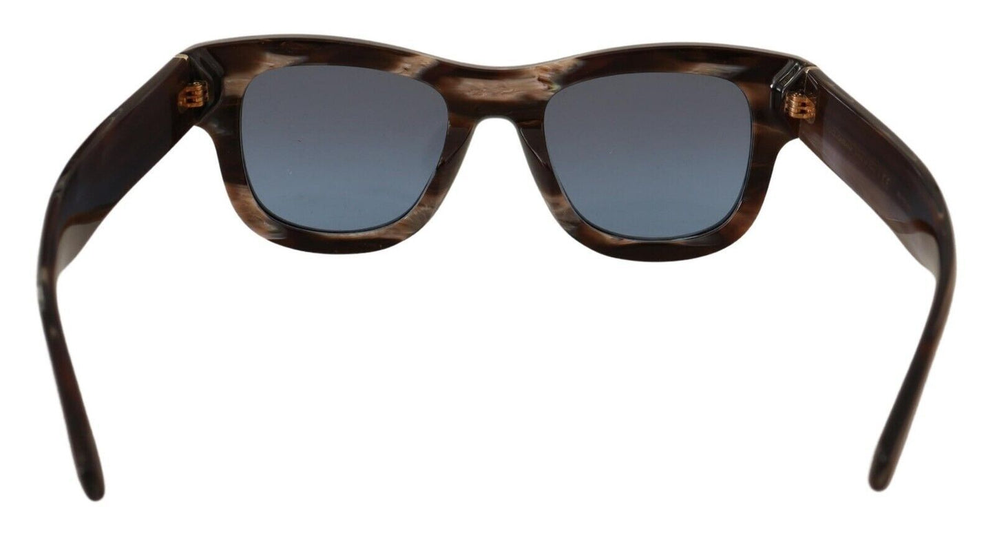 Dolce & Gabbana Elegant Brown & Blue Gradient Sunglasses