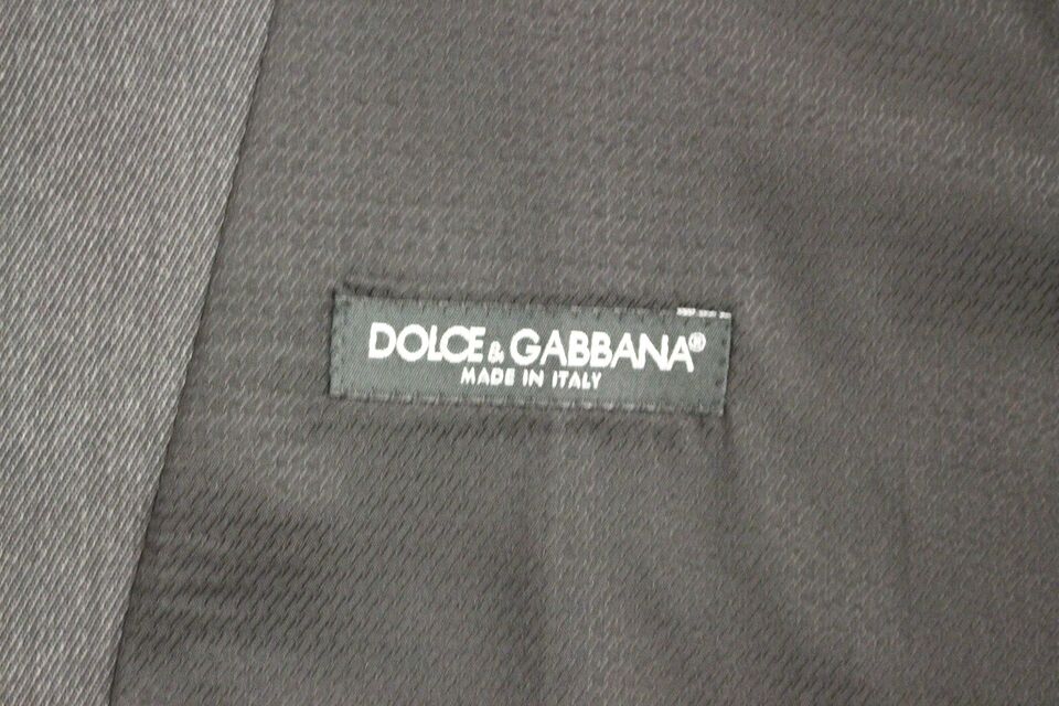 Dolce & Gabbana Gray Wool Formal Dress Vest Gilet Weste