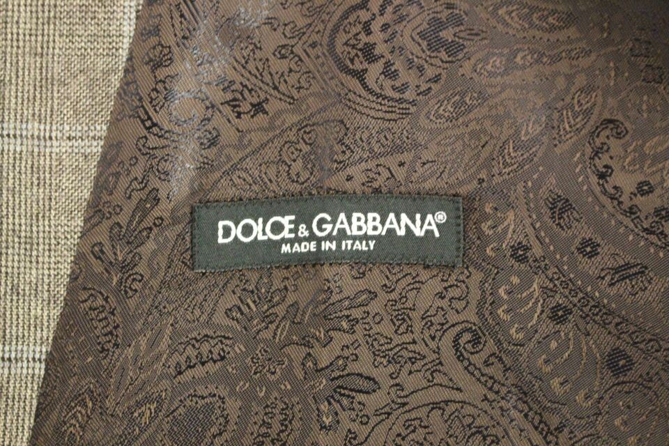 Dolce & Gabbana Brown Wool Single Breasted Vest Gilet