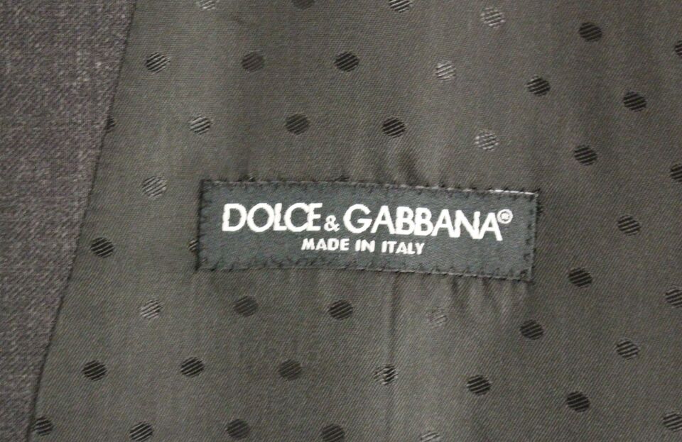 Dolce & Gabbana Gray Wool Formal Dress Vest Gilet Weste