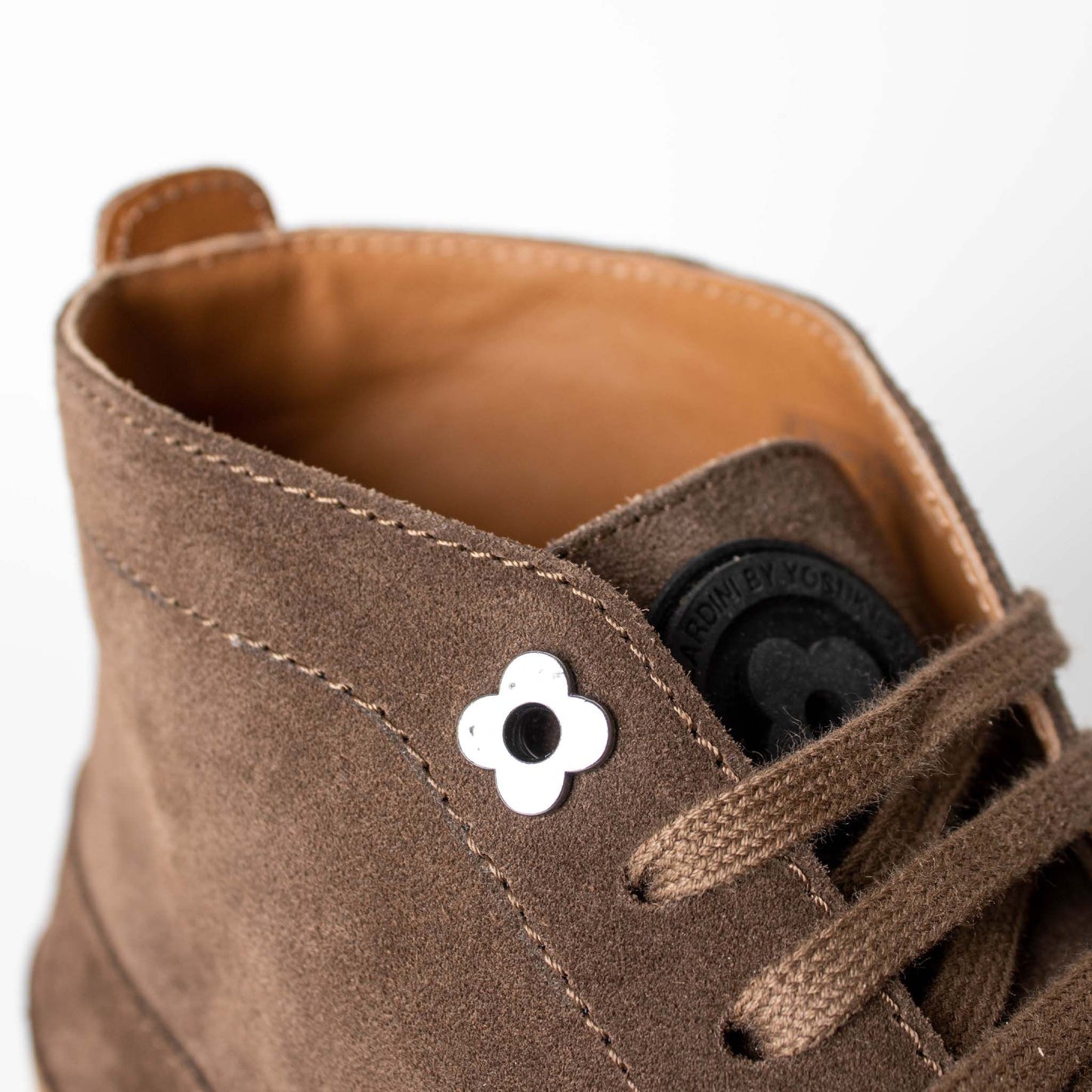 Lardini Elegant Suede Leather Sneakers in Brown