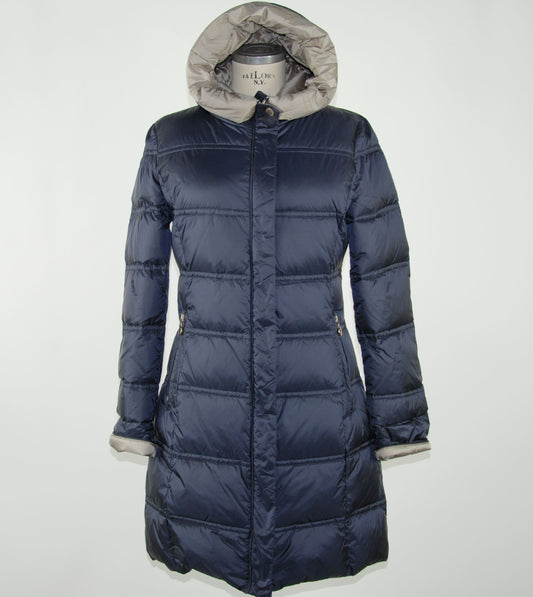 Emilio Romanelli Chic Blue Polyester Down Jacket