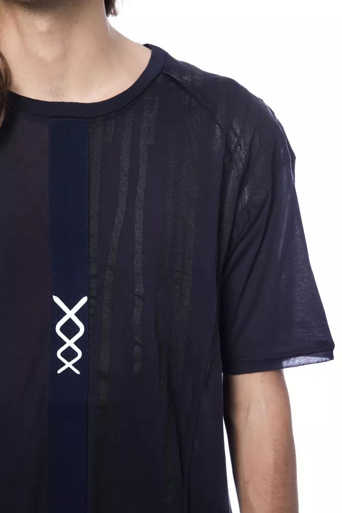 Nicolo Tonetto Chic Oversized Round Neck Logo Tee