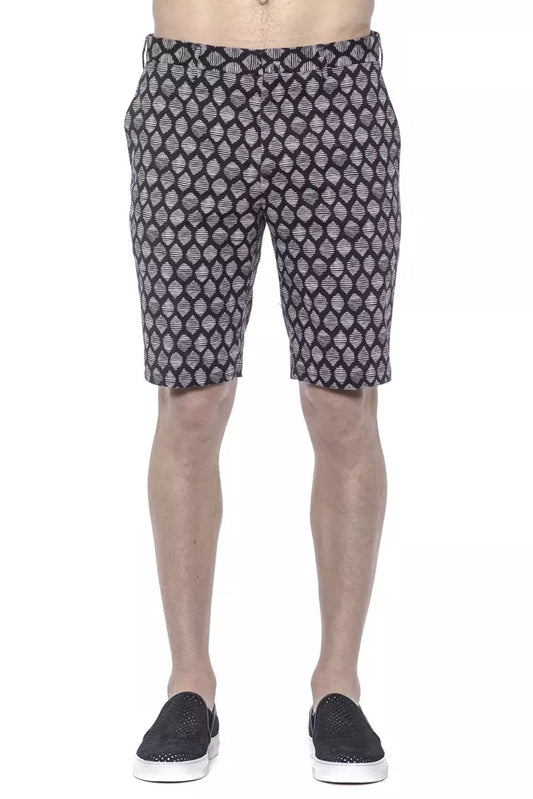 PT Torino Chic Blue Cotton Bermuda Shorts