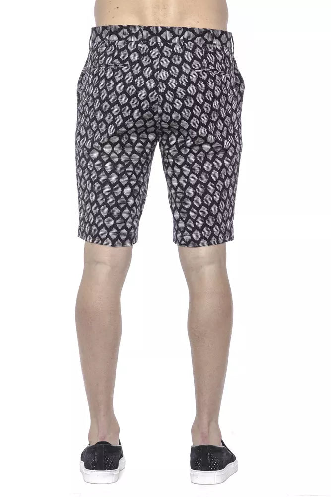 PT Torino Chic Blue Cotton Bermuda Shorts