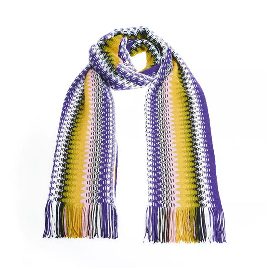 Missoni Geometric Pattern Fringed Scarf