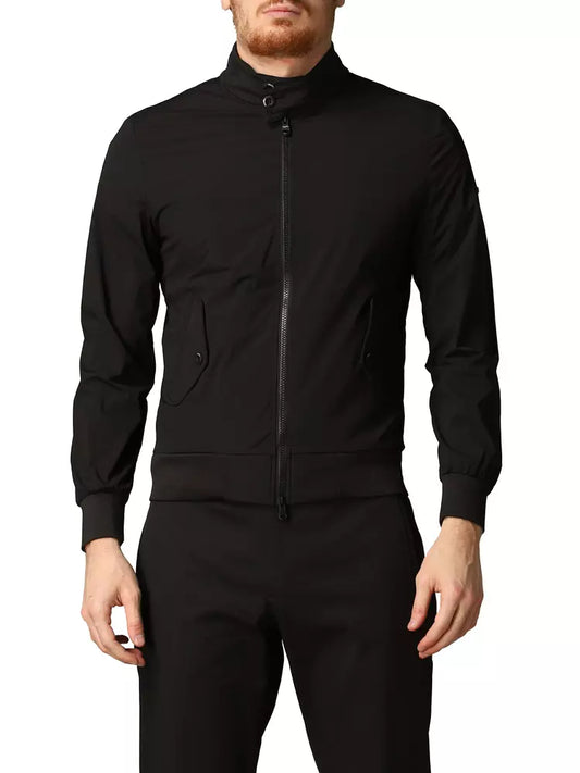 Refrigiwear Elegant Black Elasticized Jacket
