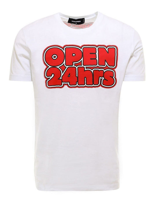 Dsquared² Elevated White Cotton Roundneck T-Shirt