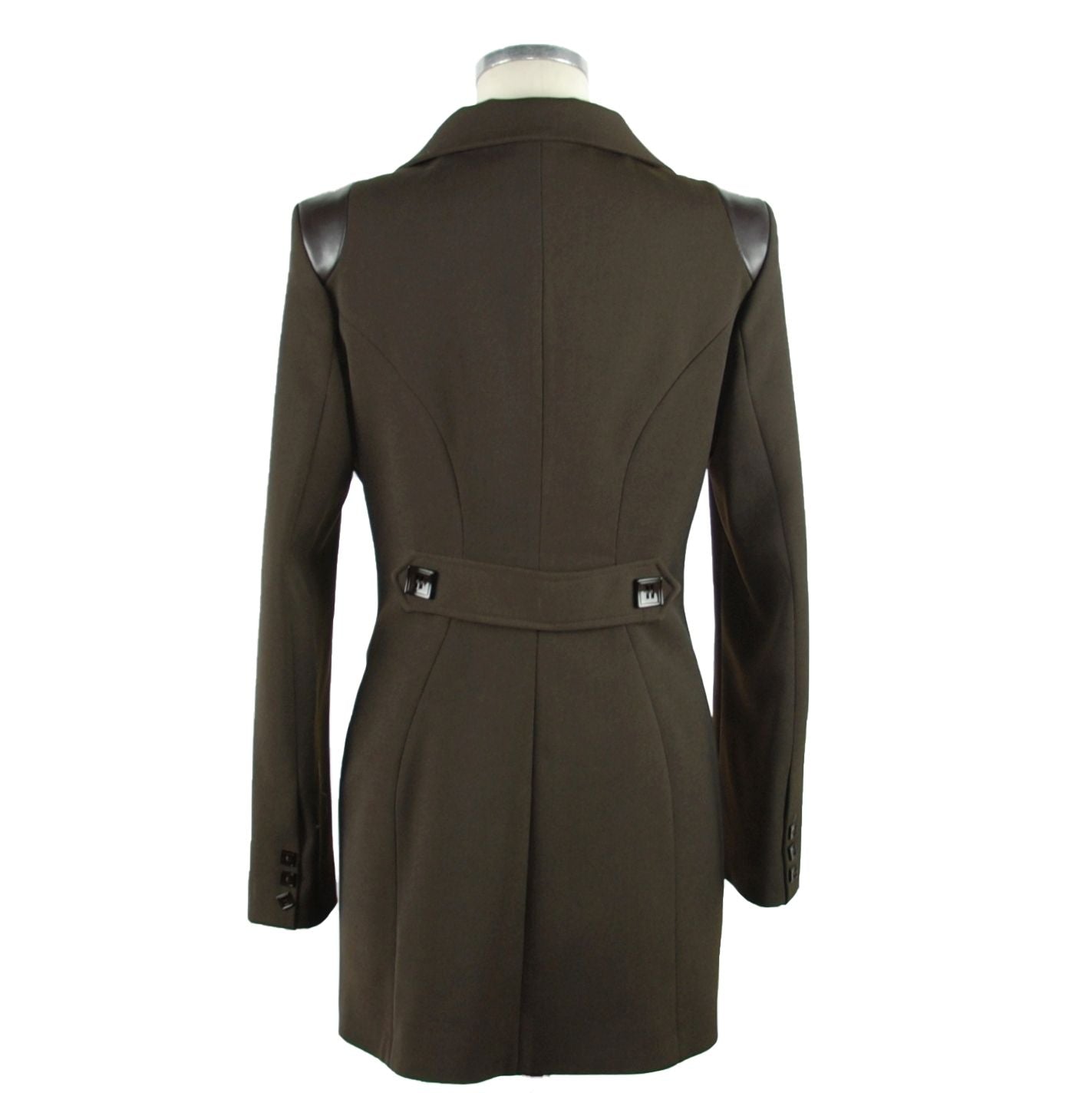 Emilio Romanelli Elegant Brown Overcoat with Button Closure